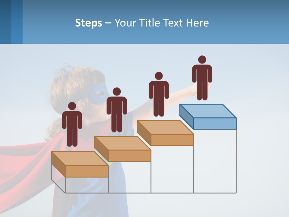 A Child In A Superhero Costume PowerPoint Template