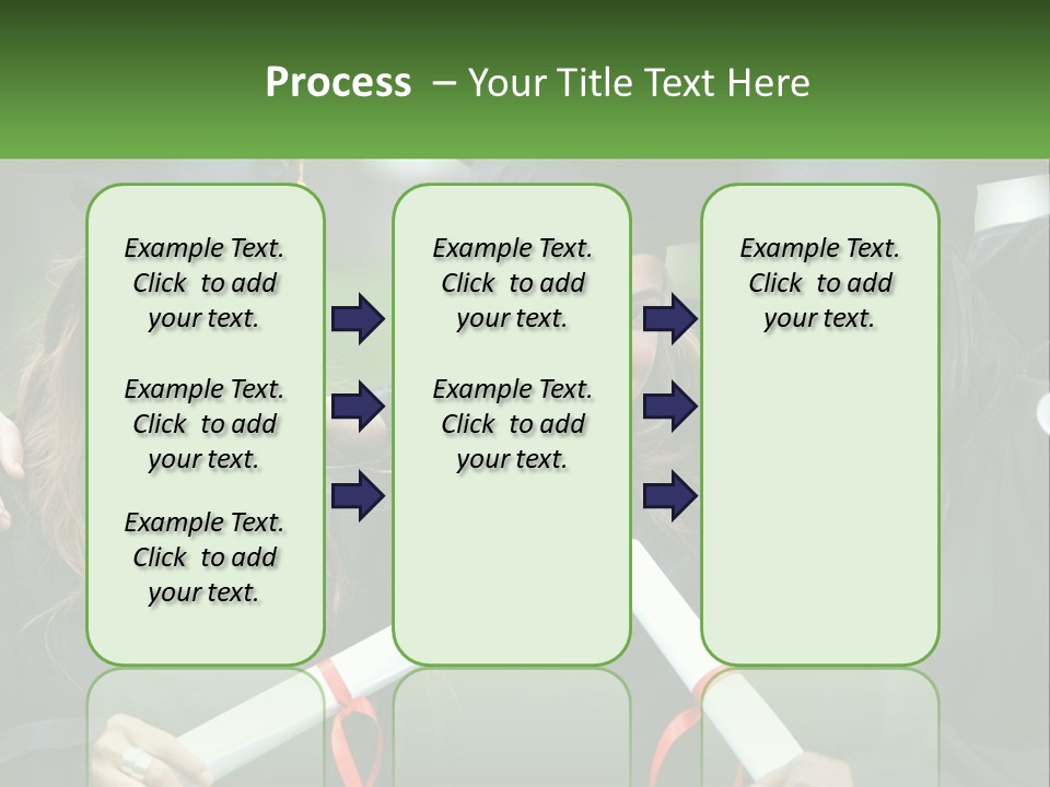 A Group Of Young Women In Graduation Gowns Posing For A Picture PowerPoint Template