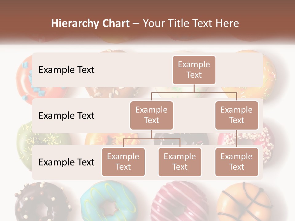 A Variety Of Donuts Are Arranged In A Row PowerPoint Template