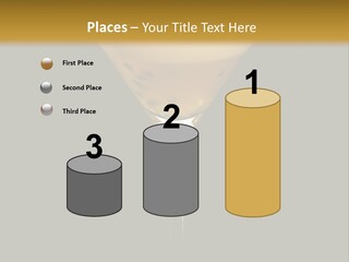 A Yellow Drink In A Martini Glass On A Black And Gold Background PowerPoint Template