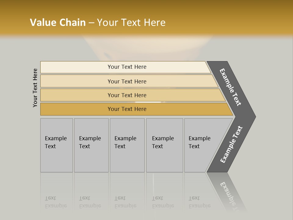 A Yellow Drink In A Martini Glass On A Black And Gold Background PowerPoint Template