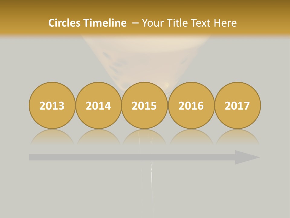 A Yellow Drink In A Martini Glass On A Black And Gold Background PowerPoint Template