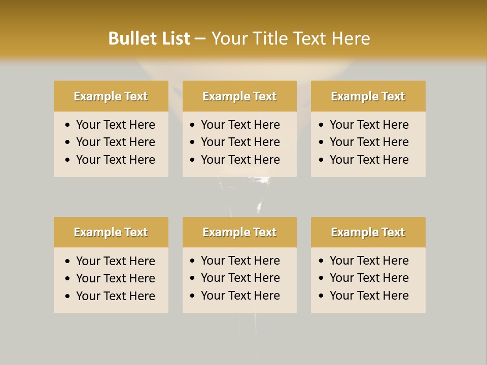 A Yellow Drink In A Martini Glass On A Black And Gold Background PowerPoint Template