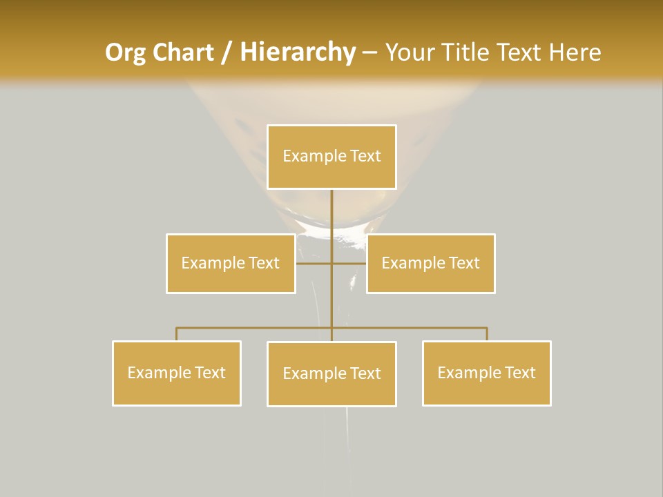 A Yellow Drink In A Martini Glass On A Black And Gold Background PowerPoint Template