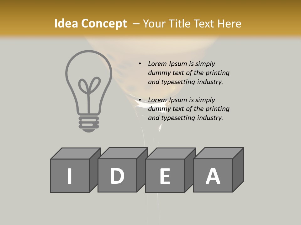 A Yellow Drink In A Martini Glass On A Black And Gold Background PowerPoint Template