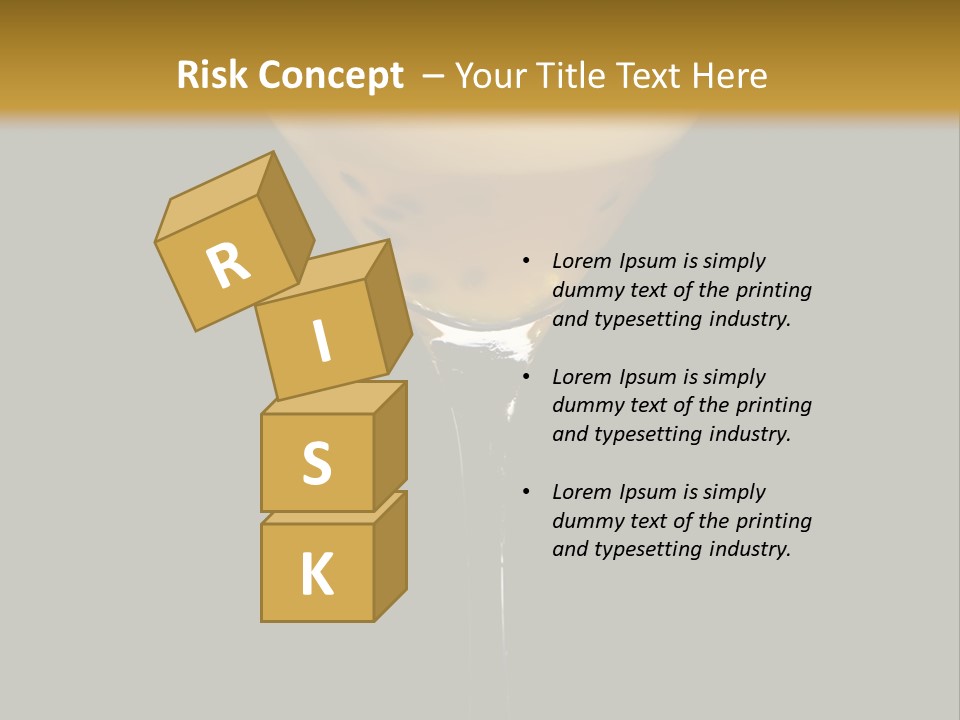 A Yellow Drink In A Martini Glass On A Black And Gold Background PowerPoint Template