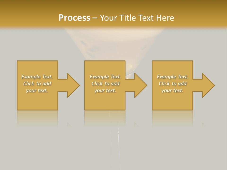 A Yellow Drink In A Martini Glass On A Black And Gold Background PowerPoint Template