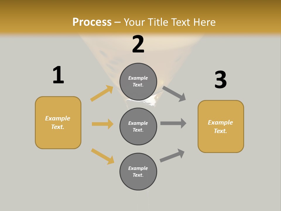 A Yellow Drink In A Martini Glass On A Black And Gold Background PowerPoint Template