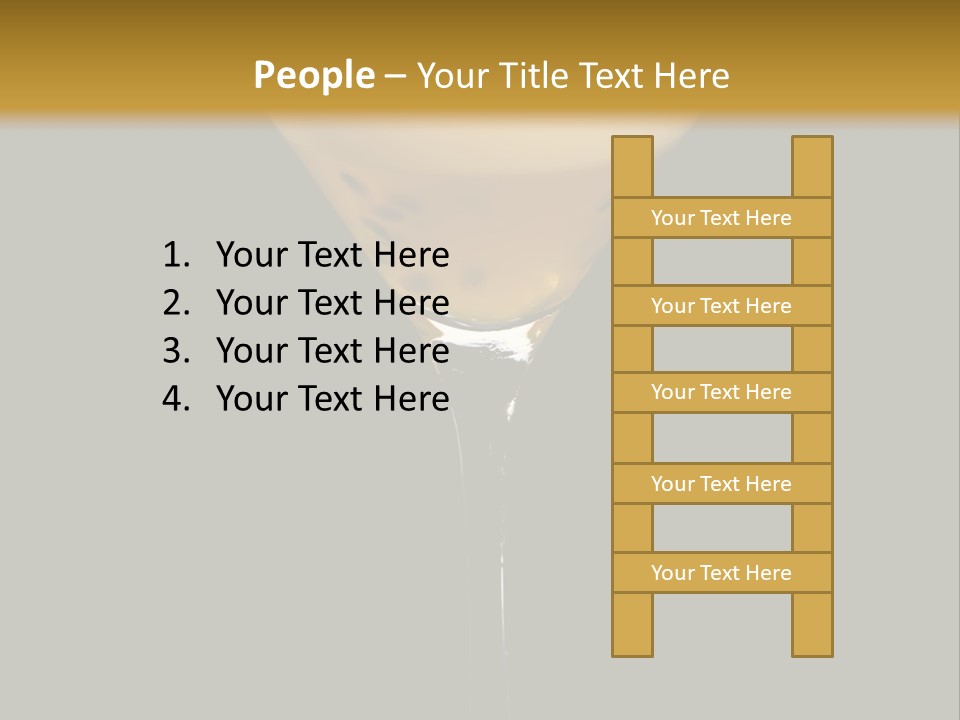 A Yellow Drink In A Martini Glass On A Black And Gold Background PowerPoint Template