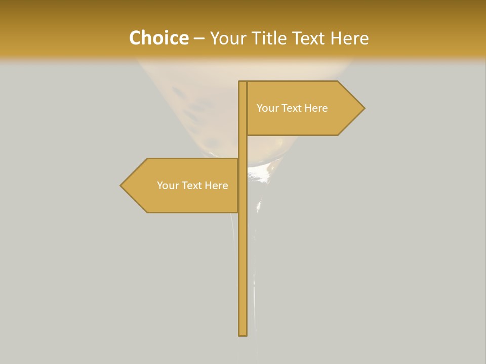 A Yellow Drink In A Martini Glass On A Black And Gold Background PowerPoint Template