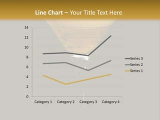 A Yellow Drink In A Martini Glass On A Black And Gold Background PowerPoint Template