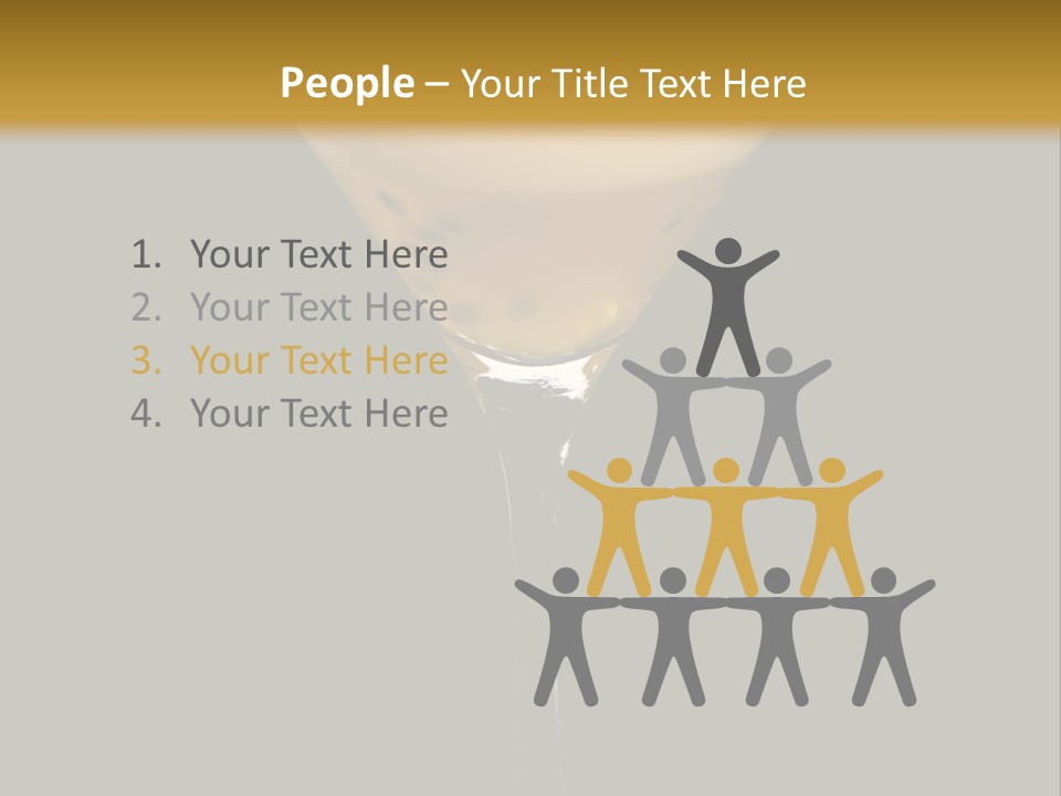 A Yellow Drink In A Martini Glass On A Black And Gold Background PowerPoint Template