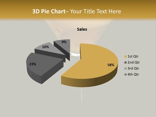 A Yellow Drink In A Martini Glass On A Black And Gold Background PowerPoint Template