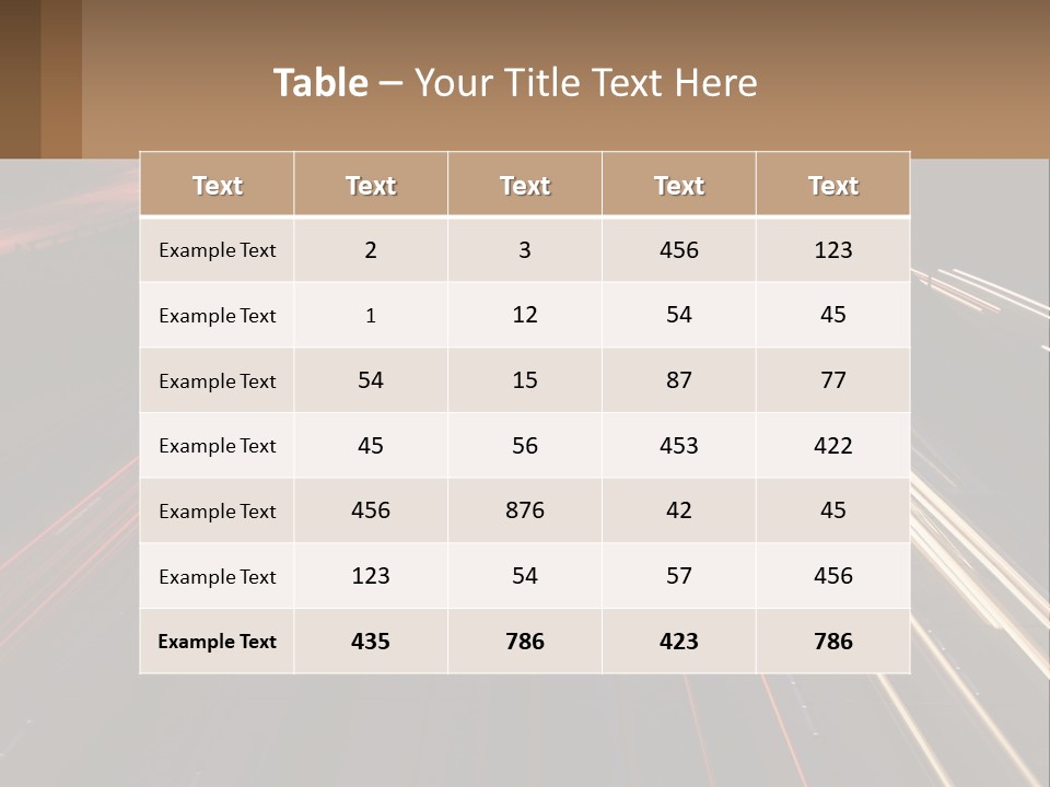 A Highway With A Lot Of Traffic Going By At Night PowerPoint Template