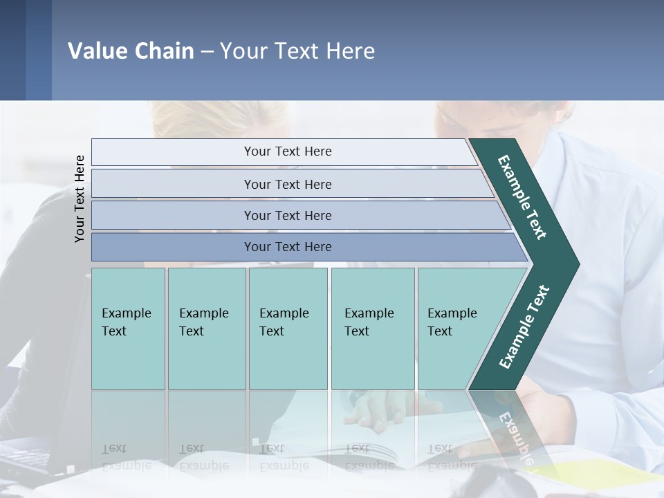 A Man And Woman Looking At A Laptop Screen PowerPoint Template