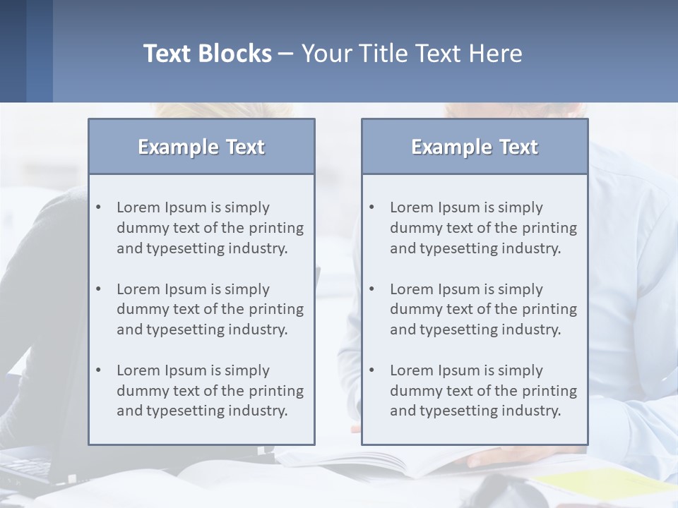 A Man And Woman Looking At A Laptop Screen PowerPoint Template
