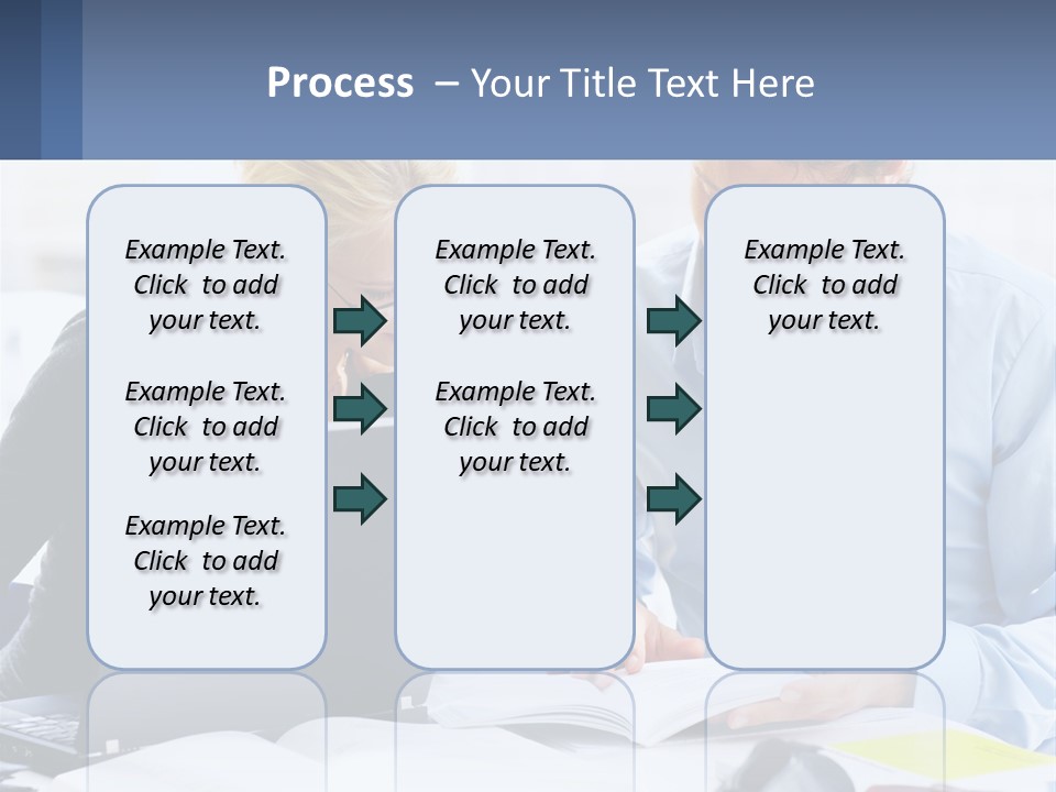 A Man And Woman Looking At A Laptop Screen PowerPoint Template