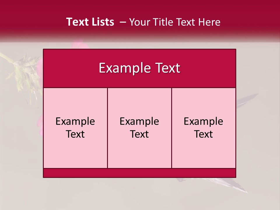 A Hummingbird With A Pink Flower In Its Beak PowerPoint Template