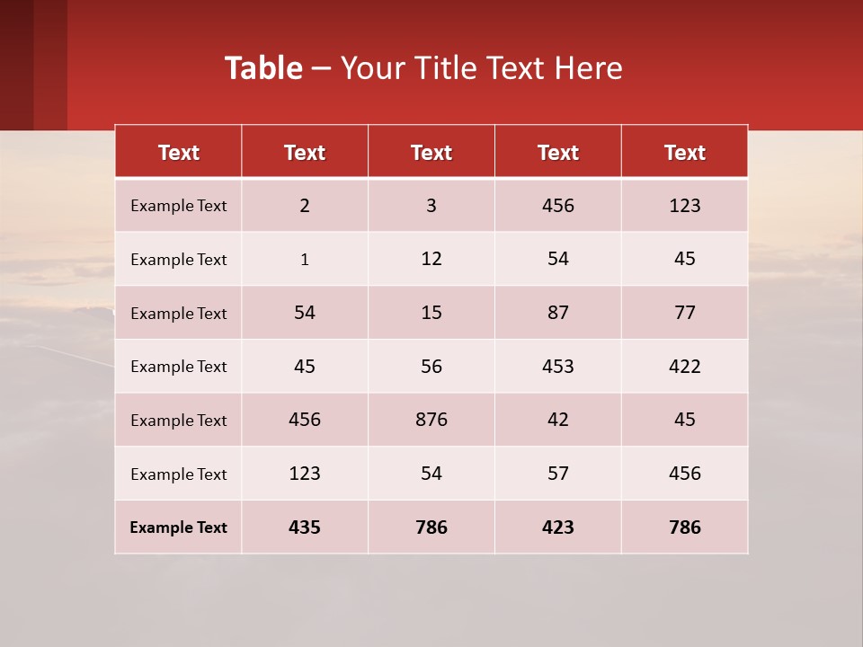 A Plane Flying In The Sky With The Sun In The Background PowerPoint Template