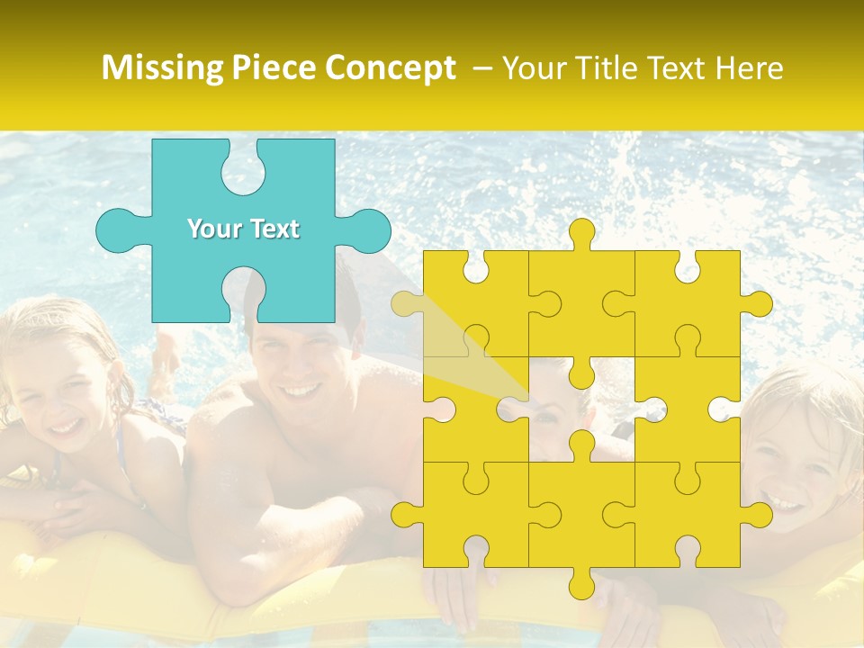 A Group Of People Riding On Top Of An Inflatable Raft PowerPoint Template