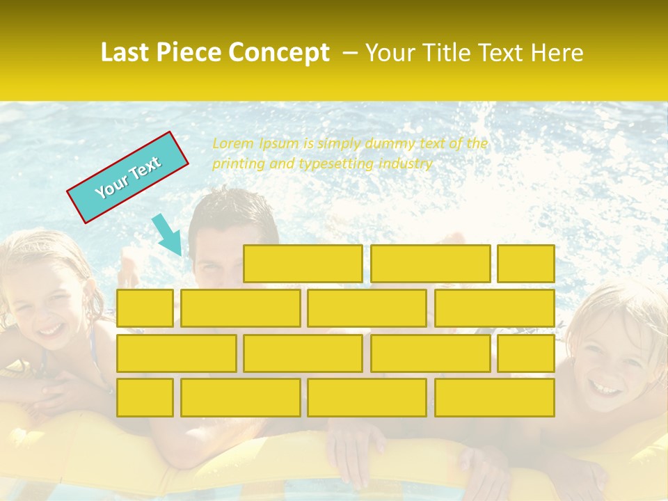 A Group Of People Riding On Top Of An Inflatable Raft PowerPoint Template