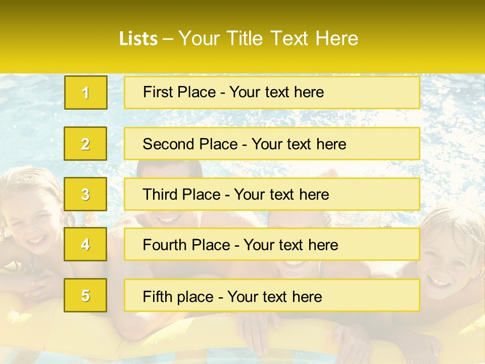 A Group Of People Riding On Top Of An Inflatable Raft PowerPoint Template