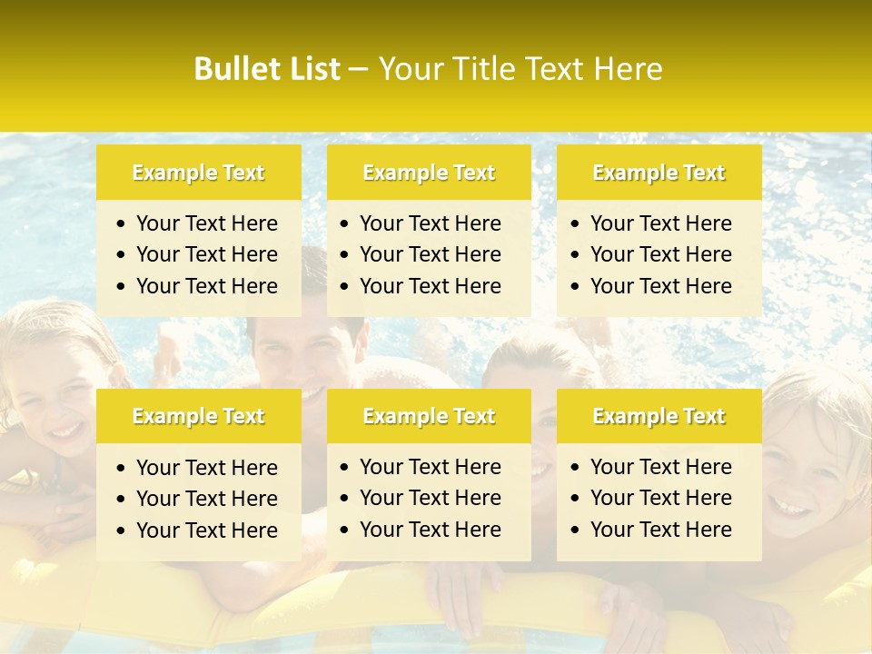 A Group Of People Riding On Top Of An Inflatable Raft PowerPoint Template