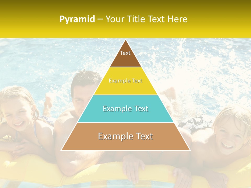 A Group Of People Riding On Top Of An Inflatable Raft PowerPoint Template