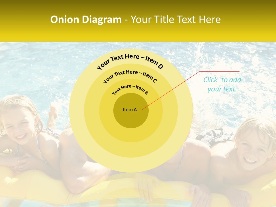 A Group Of People Riding On Top Of An Inflatable Raft PowerPoint Template