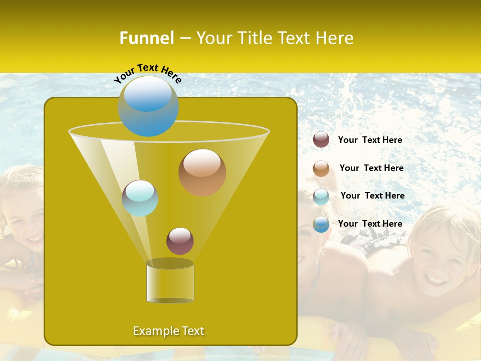 A Group Of People Riding On Top Of An Inflatable Raft PowerPoint Template