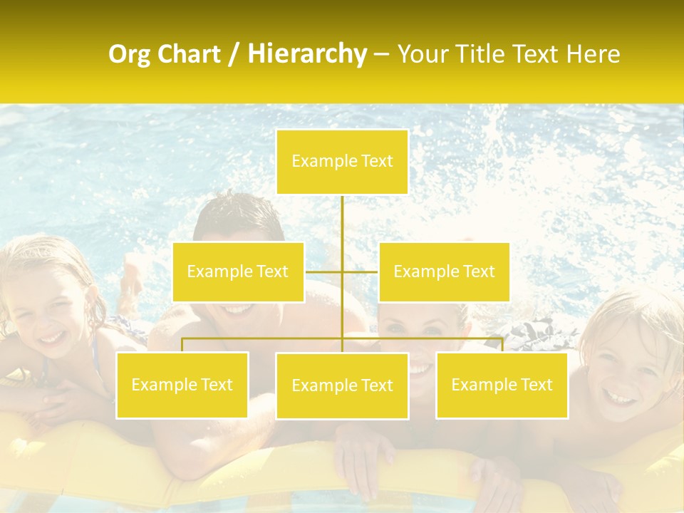 A Group Of People Riding On Top Of An Inflatable Raft PowerPoint Template