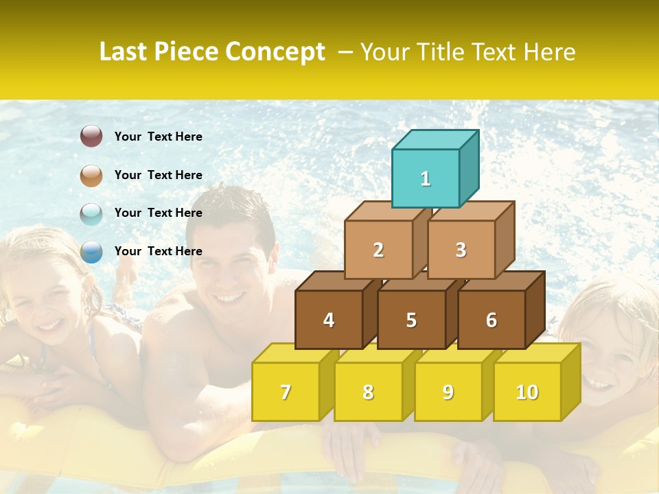 A Group Of People Riding On Top Of An Inflatable Raft PowerPoint Template