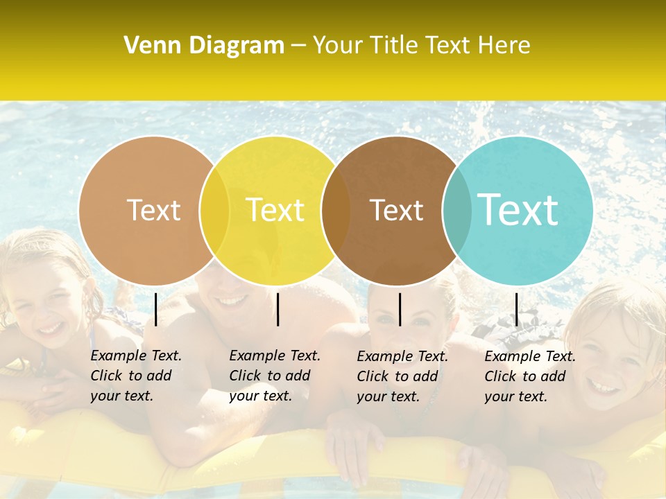 A Group Of People Riding On Top Of An Inflatable Raft PowerPoint Template