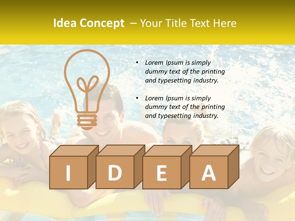 A Group Of People Riding On Top Of An Inflatable Raft PowerPoint Template