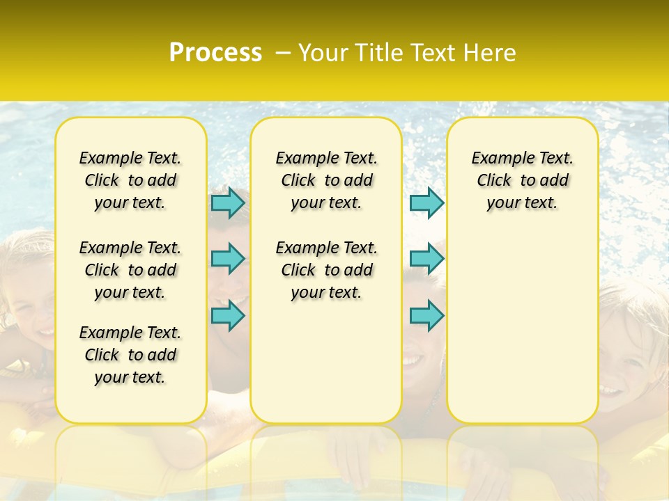 A Group Of People Riding On Top Of An Inflatable Raft PowerPoint Template