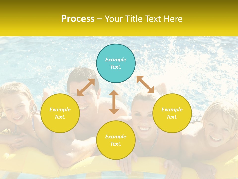 A Group Of People Riding On Top Of An Inflatable Raft PowerPoint Template