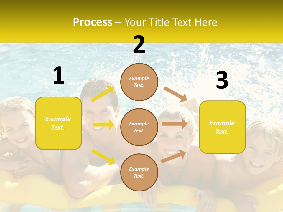 A Group Of People Riding On Top Of An Inflatable Raft PowerPoint Template