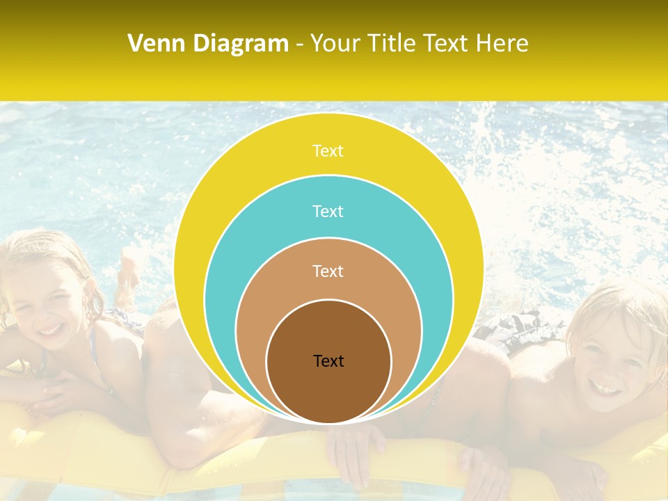 A Group Of People Riding On Top Of An Inflatable Raft PowerPoint Template