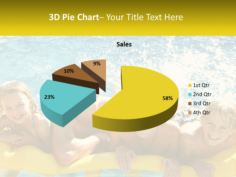 A Group Of People Riding On Top Of An Inflatable Raft PowerPoint Template