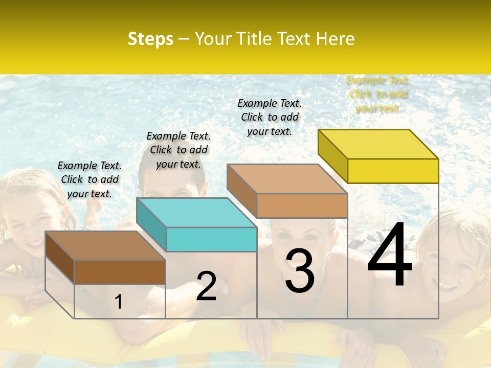 A Group Of People Riding On Top Of An Inflatable Raft PowerPoint Template