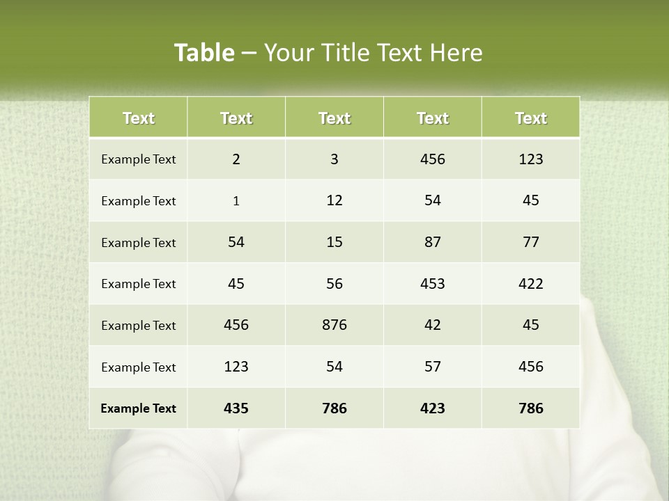 A Baby Laying On Top Of A Green Blanket PowerPoint Template