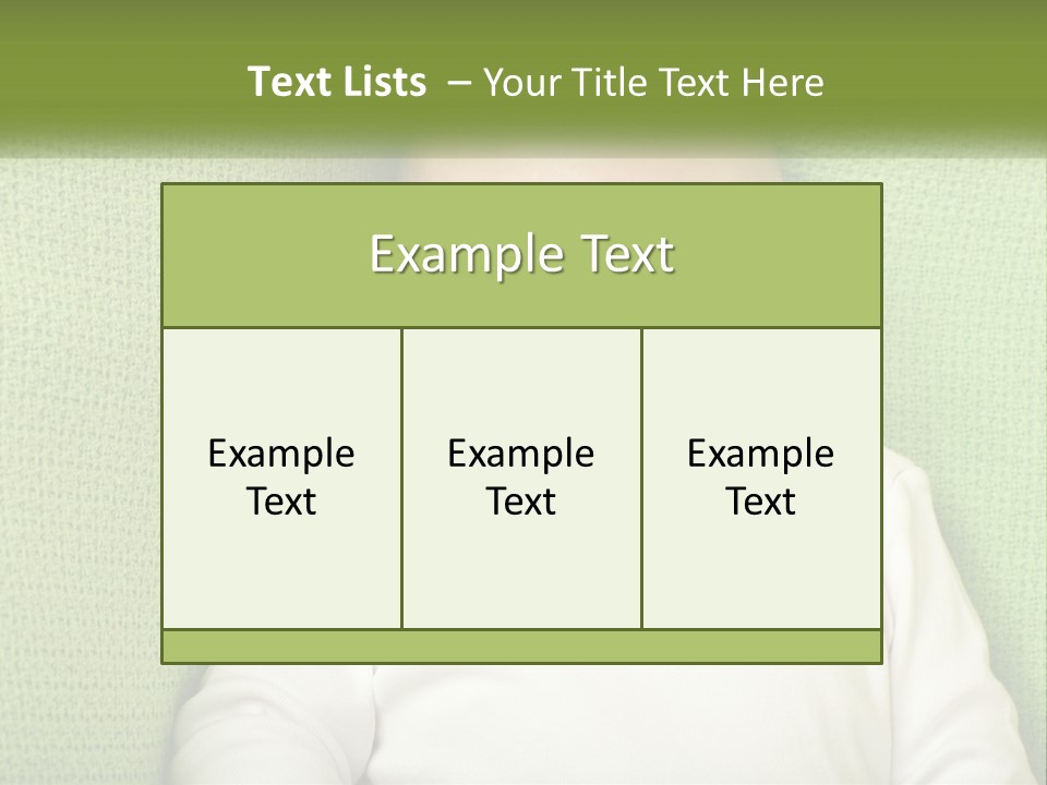 A Baby Laying On Top Of A Green Blanket PowerPoint Template