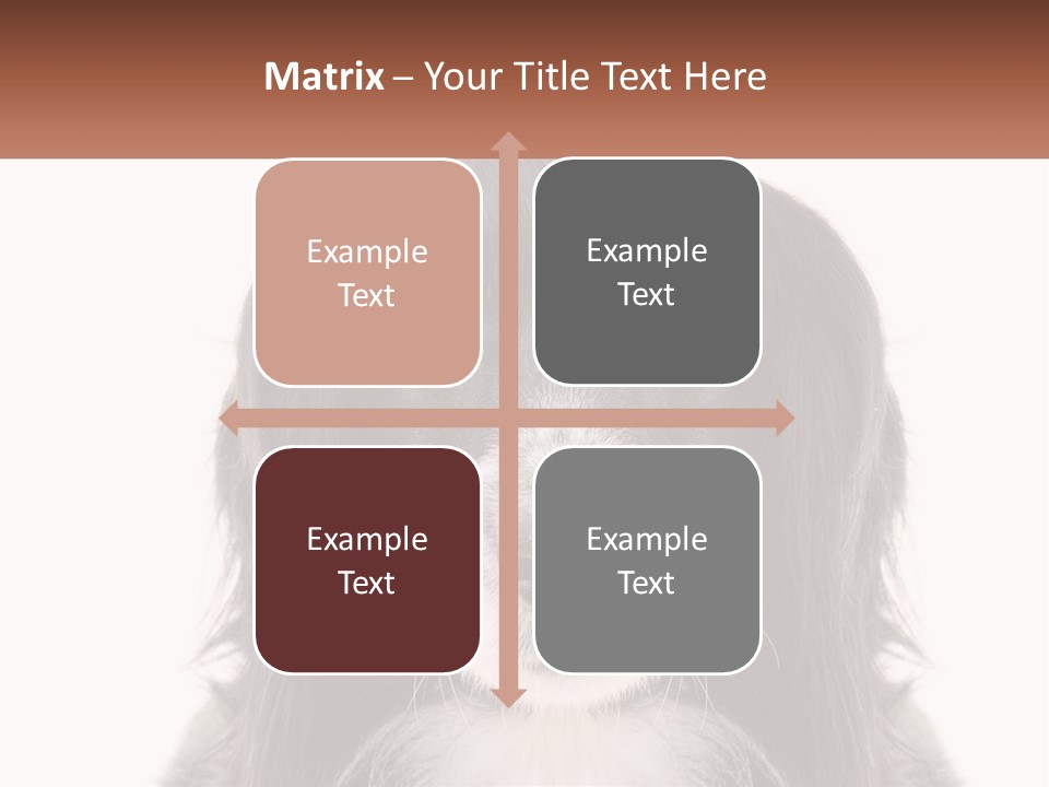 A Black And White Dog Is Looking At The Camera PowerPoint Template