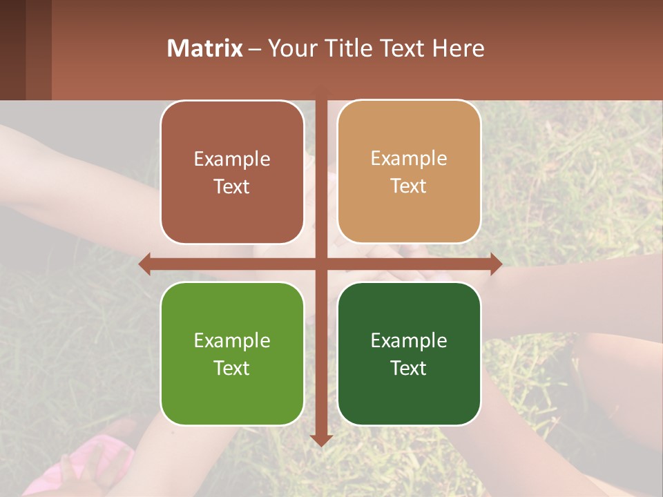 A Group Of People Putting Their Hands Together PowerPoint Template