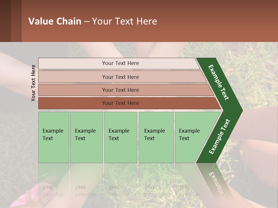 A Group Of People Putting Their Hands Together PowerPoint Template