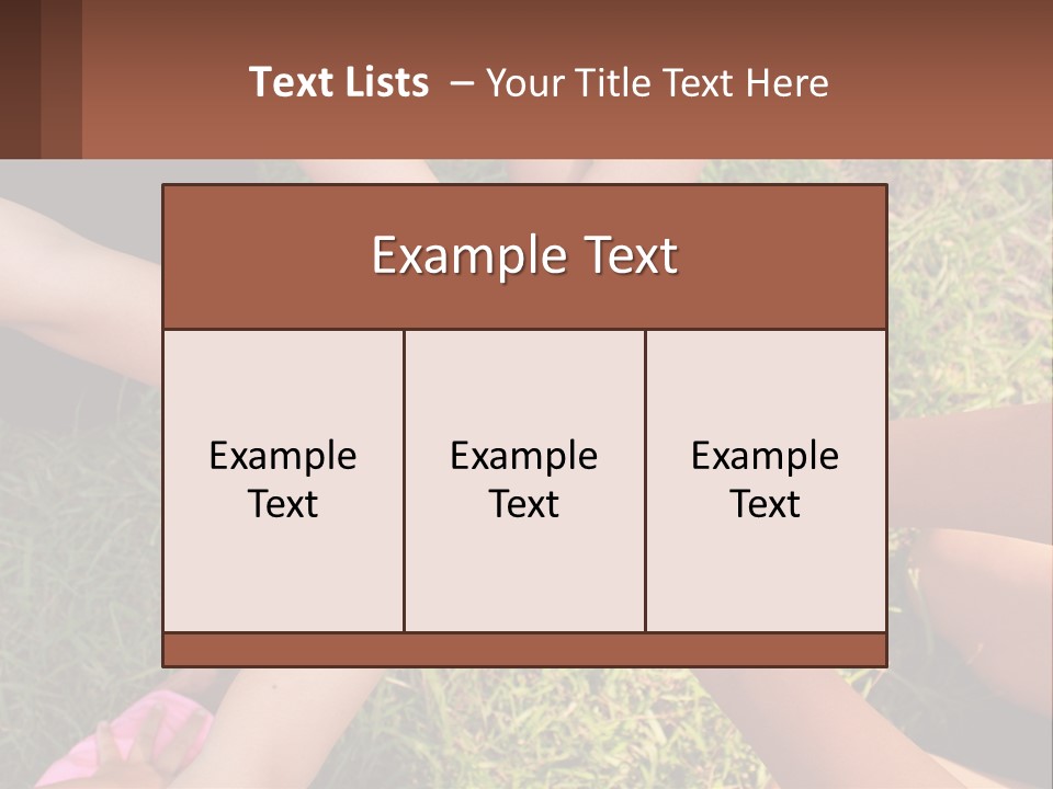 A Group Of People Putting Their Hands Together PowerPoint Template
