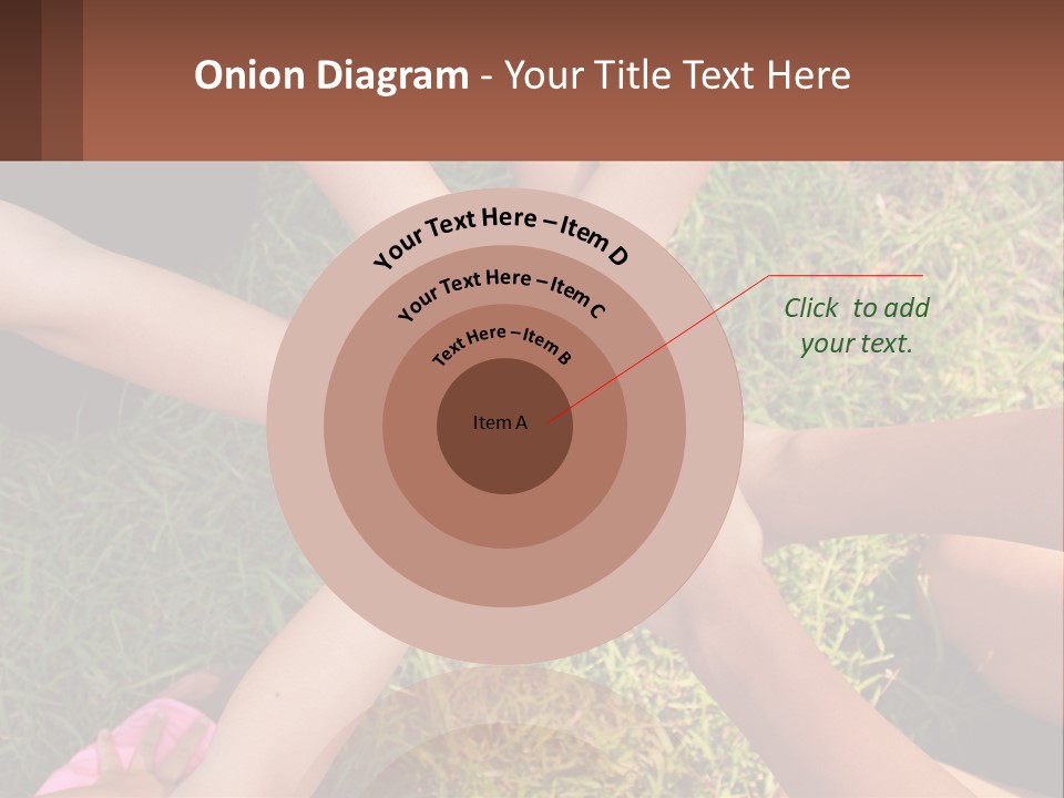 A Group Of People Putting Their Hands Together PowerPoint Template