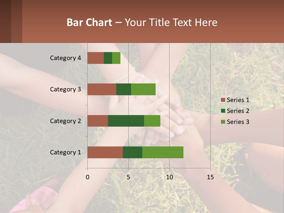 A Group Of People Putting Their Hands Together PowerPoint Template