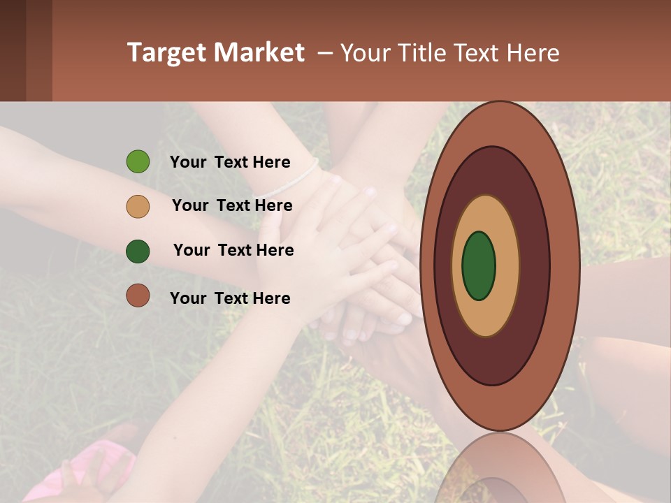 A Group Of People Putting Their Hands Together PowerPoint Template