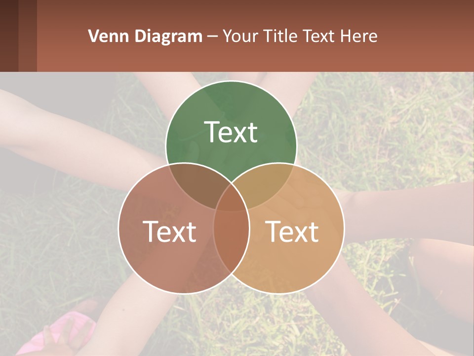 A Group Of People Putting Their Hands Together PowerPoint Template